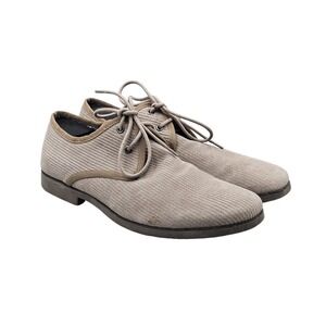 John Lennon Footwear Men's Size 10 US Beige Vegan Suede Casual Dress‎ Oxfords